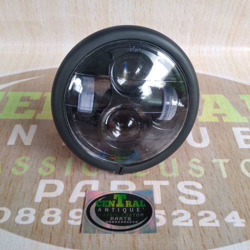 lampu depan headlamp daymaker pesek 4 titik sisi
