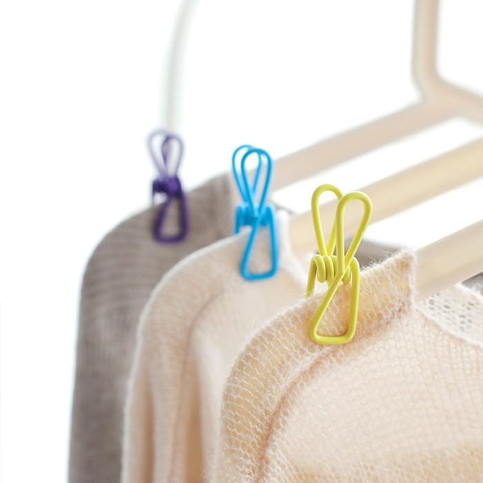 Jepitan Besi Serbaguna Jepitan Jemuran Baju Snack Kartu Warna 10 Pcs Kualitas Terjamin