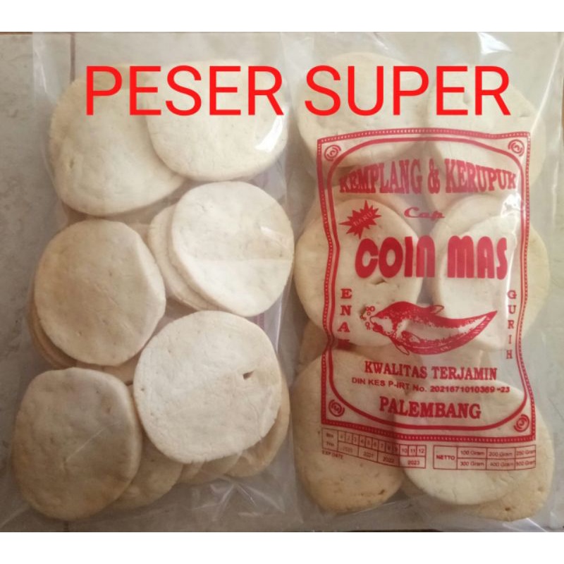 

Kerupuk Kemplang Ikan Khas Palembang varian Peser Super 250gr