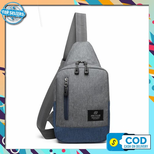 Slingbag Handbag Kasual Tas Mini Cowok Keren Tas Selampang Keren Pouch Navy Club Tas Selempang Slin