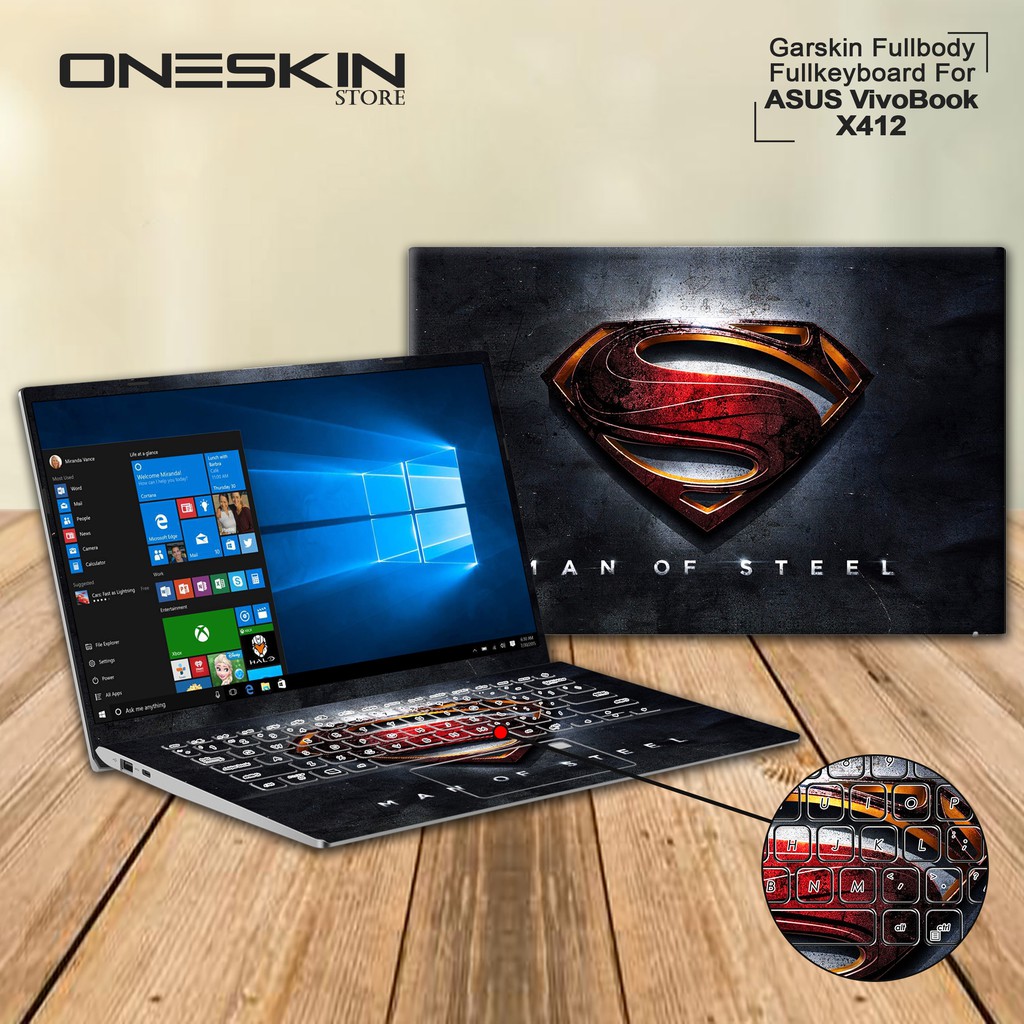 Garskin Laptop Cover Laptop Asus Vivobook X412 X412D X412F X412U Fullbody