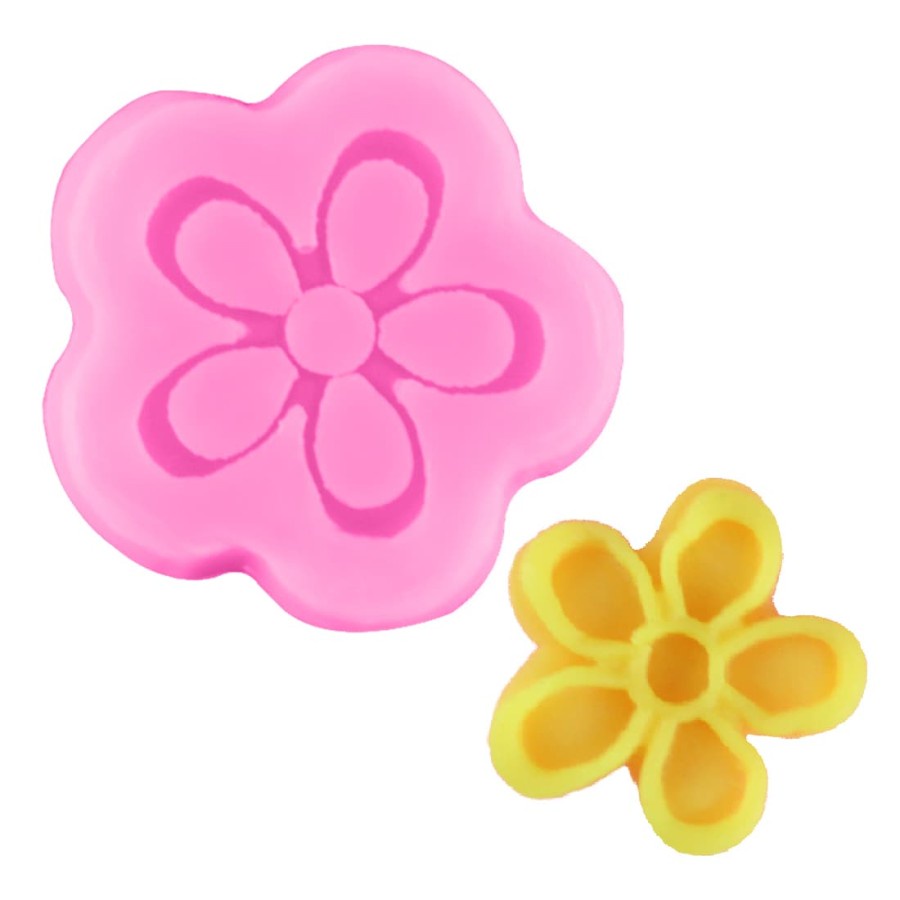 3D Silicon Mold Fondant Cake Decoration - Five Petals Little Flower