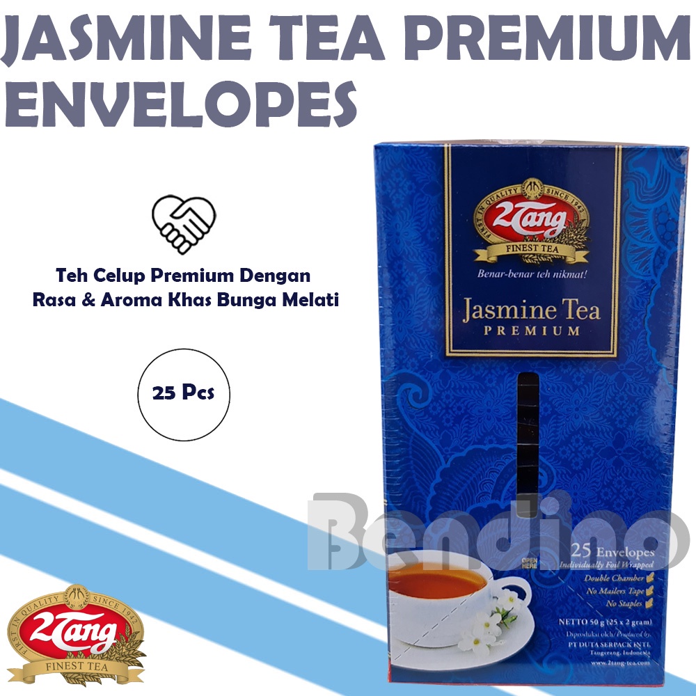 

Teh 2Tang Jasmine Tea Premium 25 Pcs Envelopes - 2 Tang Teh Melati Celup 25Pcs Amplop Envelop Envelope