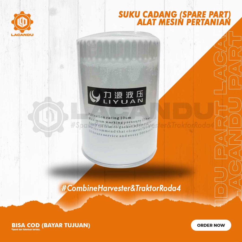 FILTER HIDRAULIC / FILTER OLI HIDROLIK HST GALAXY 4.2 / JAVATECH /  INARI / ISEKI untuk COMBINE HARV
