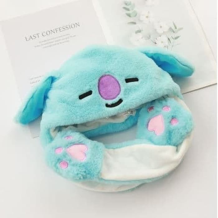 VOM BT21 Topi Bunny Hat LED Karakter BTS Korea Cooky Chimmy Koya 0591