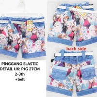 Pant Frozen Anak Cewek / Celana Pendek Anak Cewek / Celana Anak Perempuan