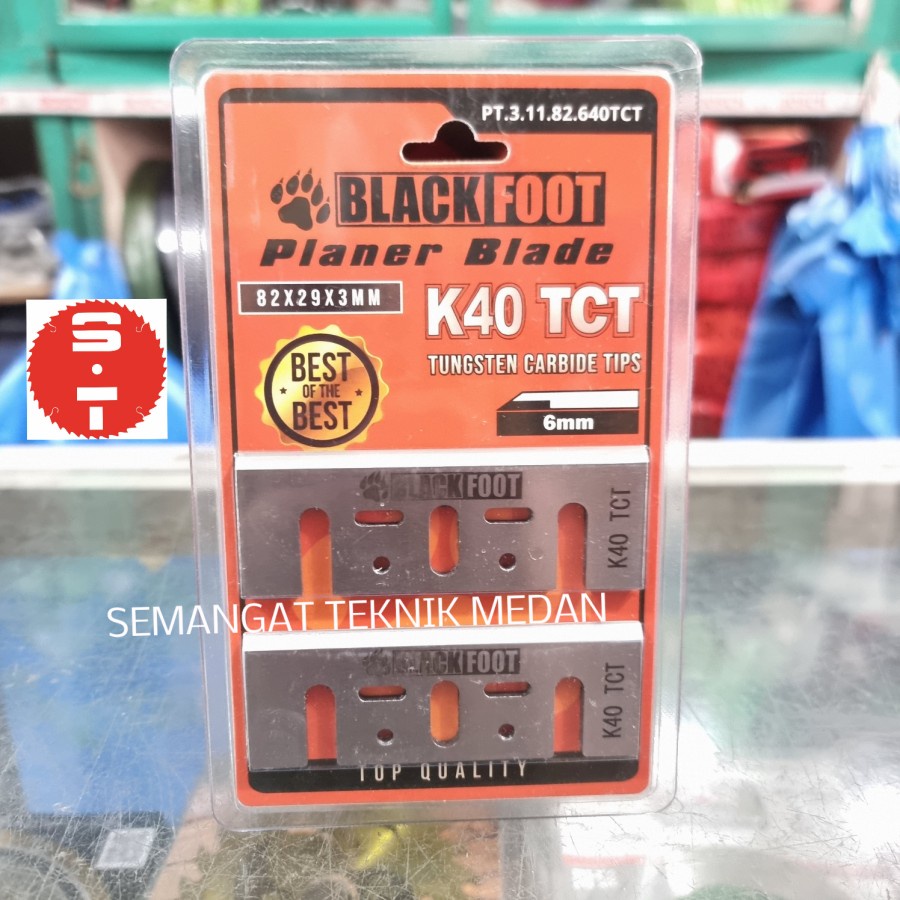 MATA PISAU SERUT KETAM KAYU PLANER BLADE K40 TCT 3" BLACKFOOT K 40