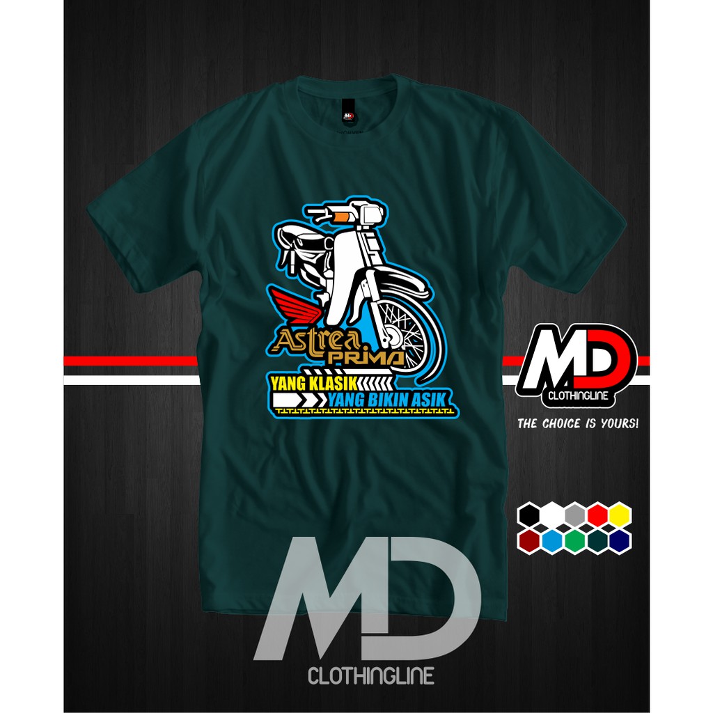 Jual Kaos Motor Honda Astrea Prima Keren Premium Quality MD CLothing Indonesia Shopee Indonesia