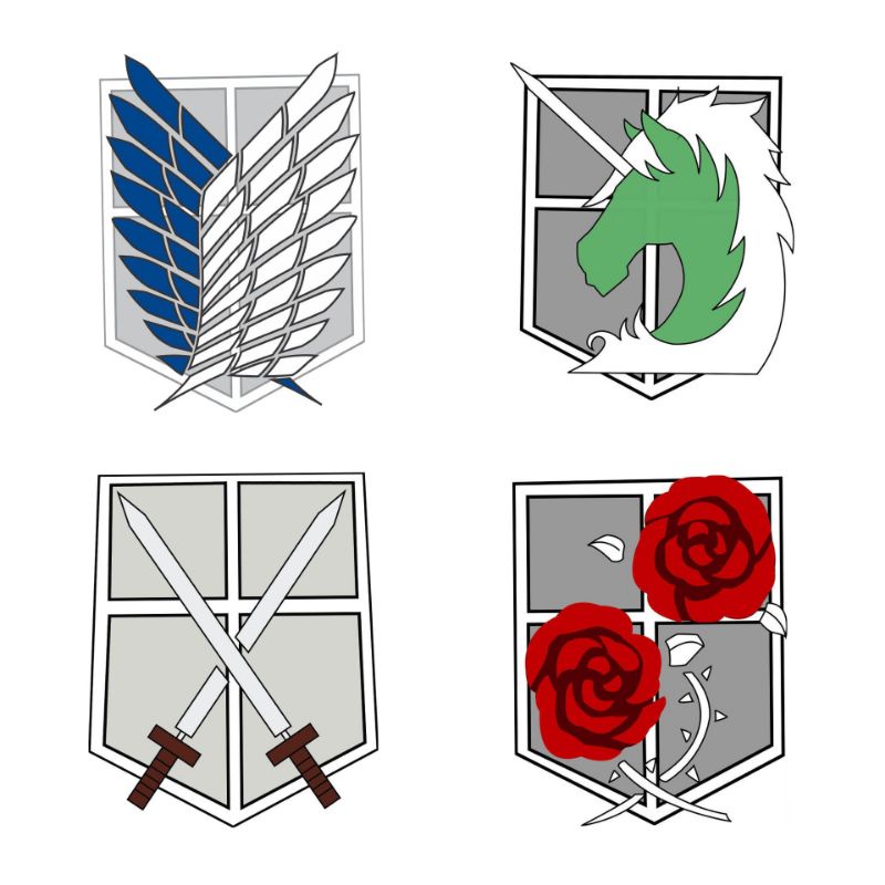 Gantungan Kunci Logo Attack On Titan | Gantungan kunci Logo Shingeki no Kyojin | ganci attack on Tit