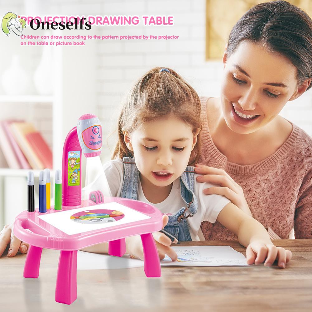 Codosprojector Art Drawing Table Toys Kids Painting Board Desk Diy Paint Tools Shopee Indonesia