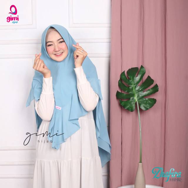 HIJAB SAR I KHIMAR DOUBLE LAYER  ZHAFIRA INSTAN