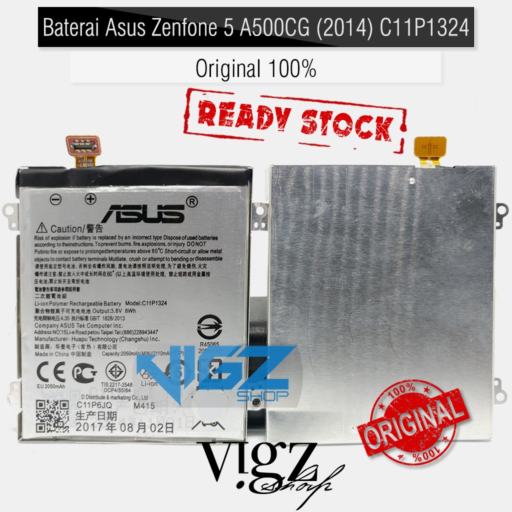 Baterai Asus Zenfone 5 A500CG 2014 C11P1324 Original 100%