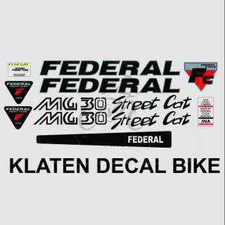 decal frame federal  street cat Klaten decal bike  stiker  