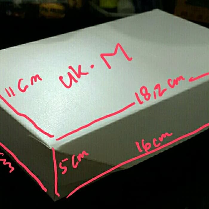 

34Rs65R6 Paper Lunch Box / Kotak Dus Makanan Nasi Kertas Uk M Take Away 6Etge575