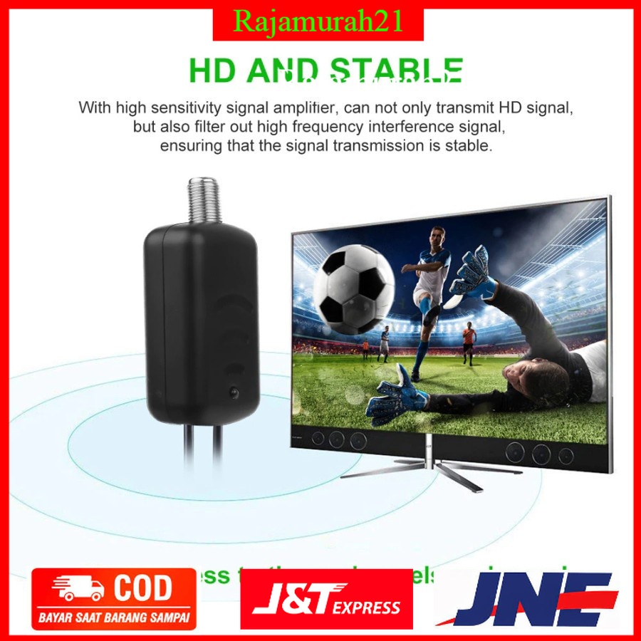 Penguat Sinyal Antena TV Amplifier Signal Booster HD DVB-T2 for Digital - 7RNA0JBK