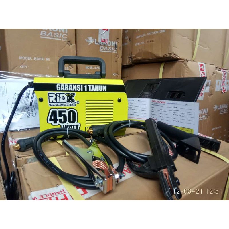 RIDX Mesin Las 450watt 120A baru bergaransi 1th