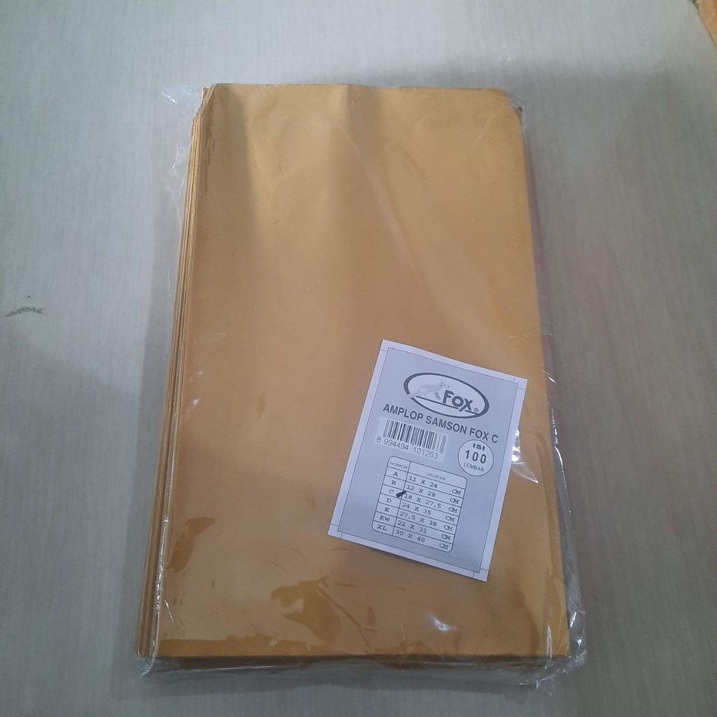 Amplop Coklat Samsons Fox C 1/2 FC 18 x 27,5 cm