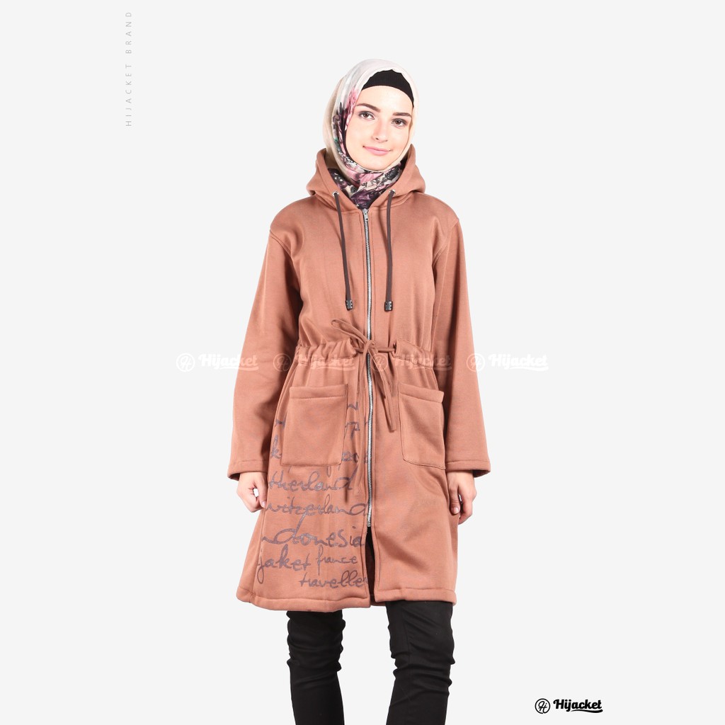 Hijacket Urbanashion Series Origilal Jaket Hijabers Bahan Premium Fleece yang 