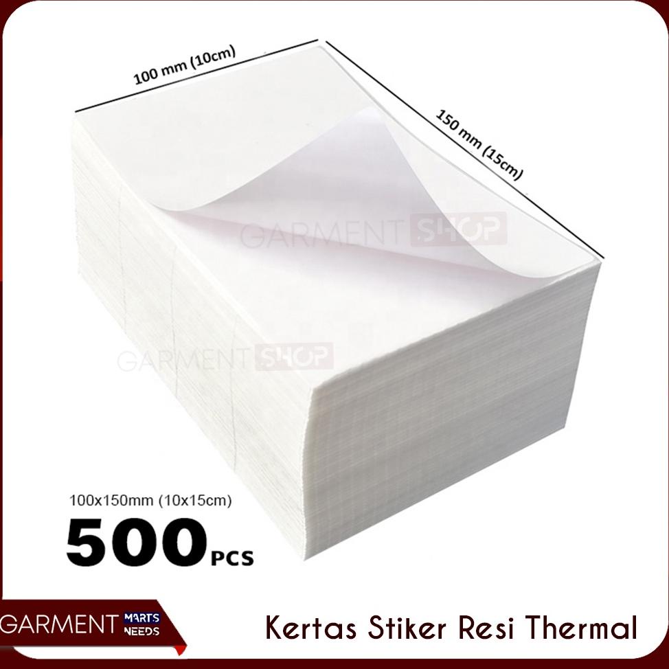 

TERBARU!!! Kertas Label Print Resi JOB Thermal Stiker Tempel 100x150 mm Isi 500 pcs
