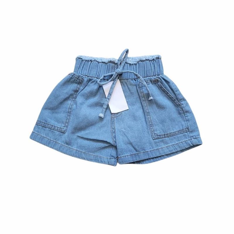 Hot Pants Anak Pita / Celana Pendek Hotpants Jeans  Anak Perempuan 1-7 Tahun