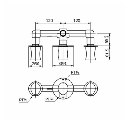 Kran Spout TX 441 MMA / TX441MMA TOTO