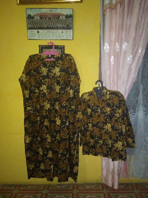 Ms Sarimbit Batik Gamis Sanjoyo Super Jumbo Couple