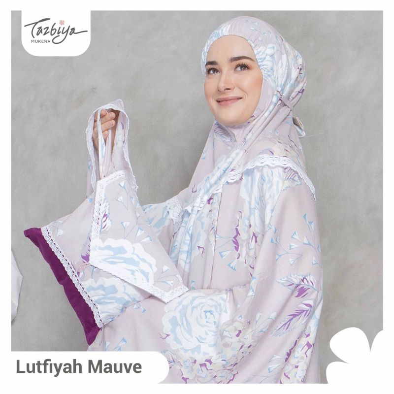 Mukena Tazbiya Lutfiyah Series Jumbo Dewasa Katun Rayon Motif