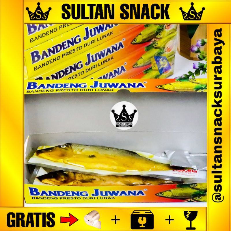 

SULTAN SNACK Ikan Bandeng Presto Duri Lunak Vacum Juwana Isi 2 Ekor