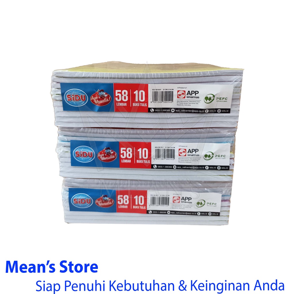 

Buku Tulis Sidu 58 Lembar / Sidu 58 / Buku Tulis 58 Lembar TK SD SMP