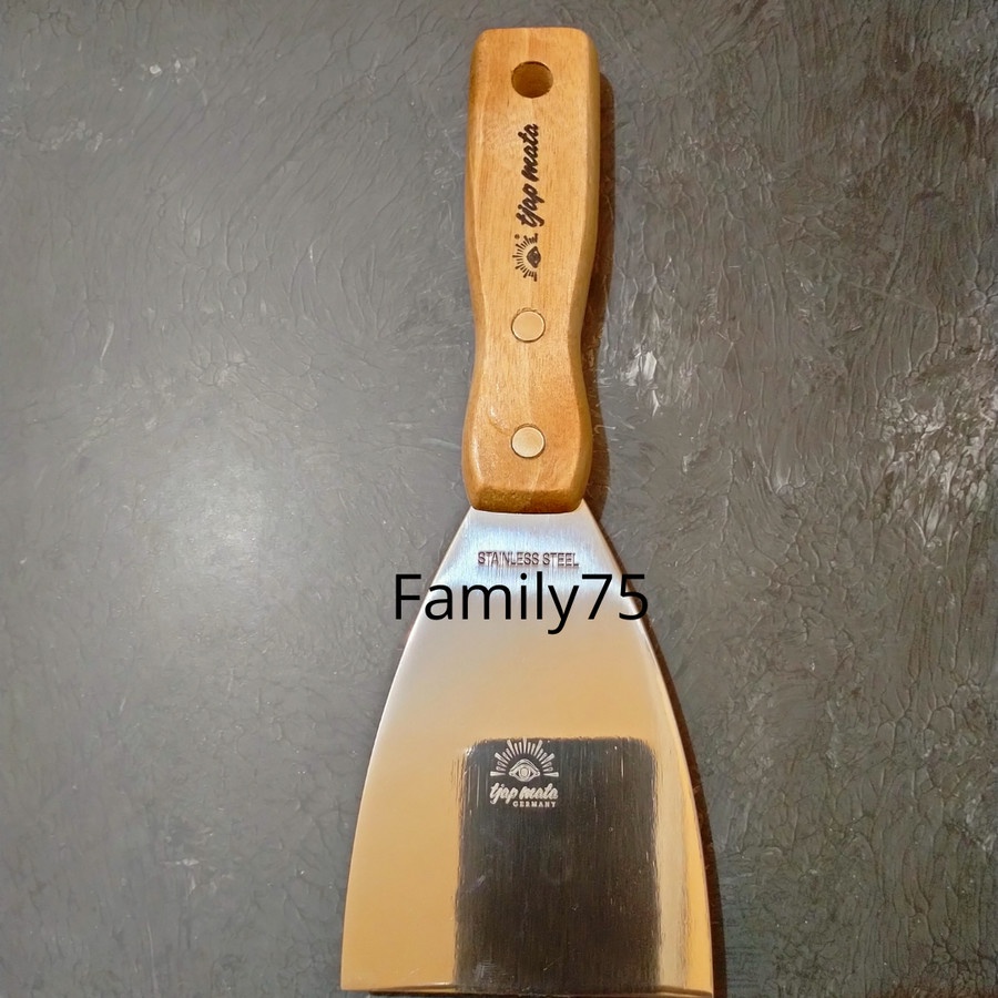 Kape Stainless Steel 3 inch Higienis Tjap Mata Scrap 3" Sekrap Germany