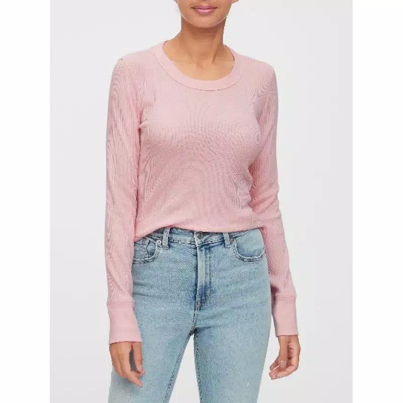 GAP WAFFLE KNIT LONG SLEEVE SHIRT