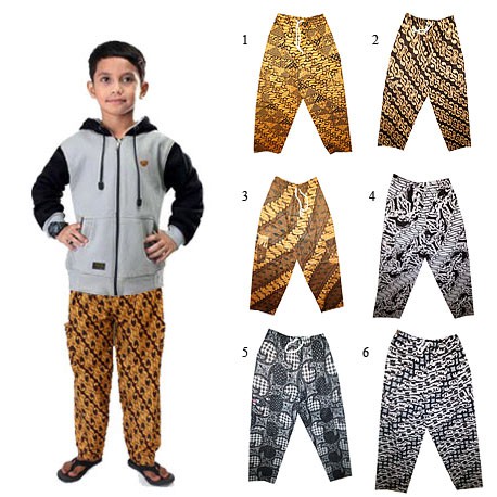 Celana Boim Batik Anak Katun Asli Bukan PE Polyester Dengan 2 Saku