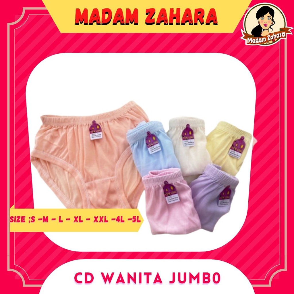 Cd Celana Dalam Wanita Perempuan Dewasa Jumbo Big Size 5L Bahan Adem Kancut Cawet Jumbo 5L