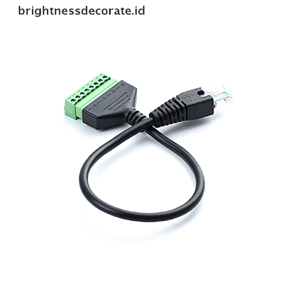 Adapter Konverter Plug Kabel Rj45 Ethernet Male Ke 8 Pin Av Terminal Screw