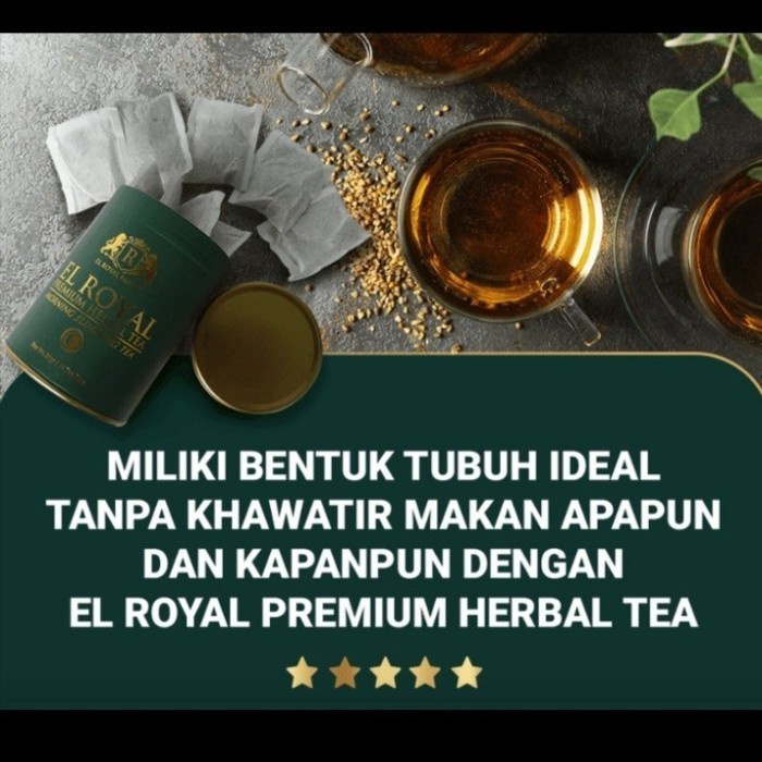 El royal Premium Tea /Teh Pelangsing siang &amp; malam (1 paket) - El Royal