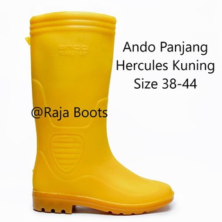 Sepatu Boot Termurah Ando Hercules Panjang Kuning | Shopee Indonesia