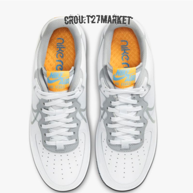 air force 1 react smoke grey