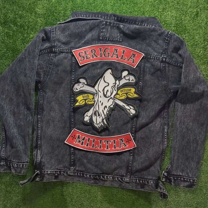 Emblem bordir besar/backpatch bordir jahit