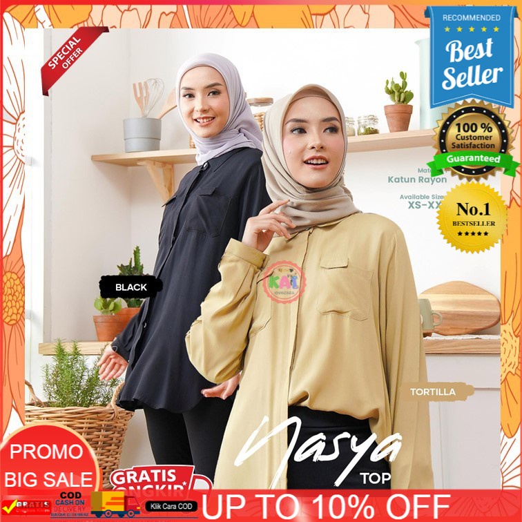 BAJU TUNIK GAMIS TERBARU 2021/ BAJU MYSURE / SERAGAMANMYSURE Nasya Top  atasan tunik terbaru wanita 