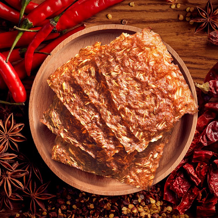 

Kuaiche Taiwan Dried Crispy Jerky Meat Pork kerupuk babi kering renyah babi non halal