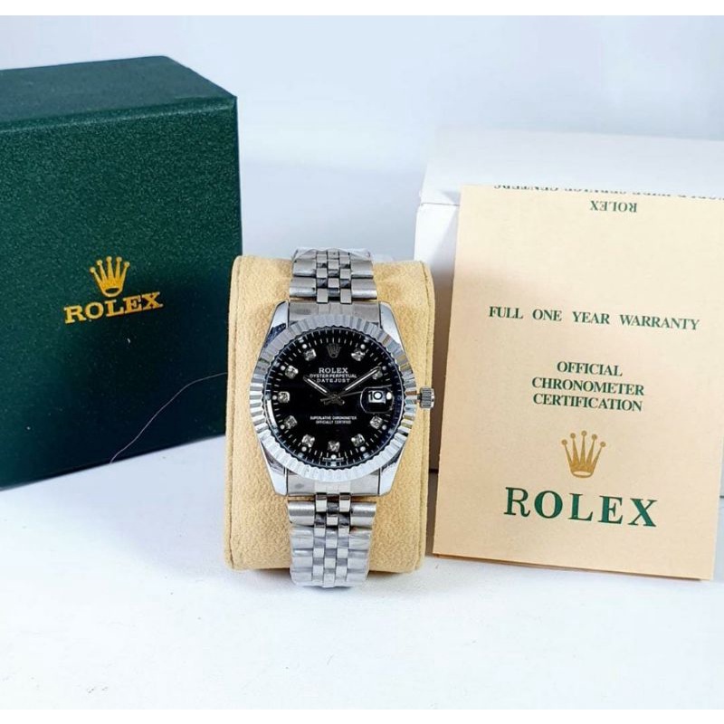 TRENDING TERVIRAL ( COD ) Jam Tangan Pria Datejust  Stainless Steel Free Kartu Garansi Baterai &amp; Box