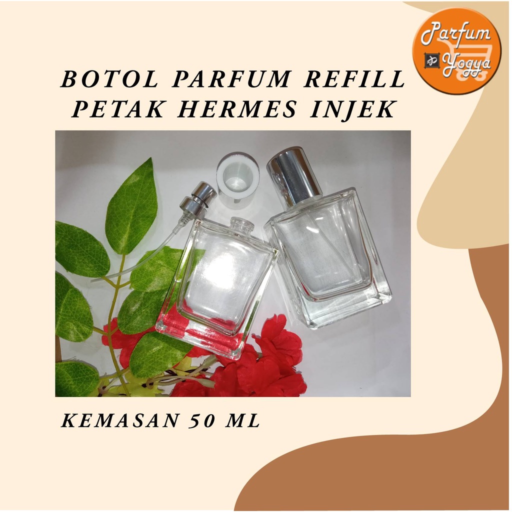 BOTOL PARFUM SPRAY PETAK HERMES INJEK 50 ML | BEST SELLER | BOTOL KACA