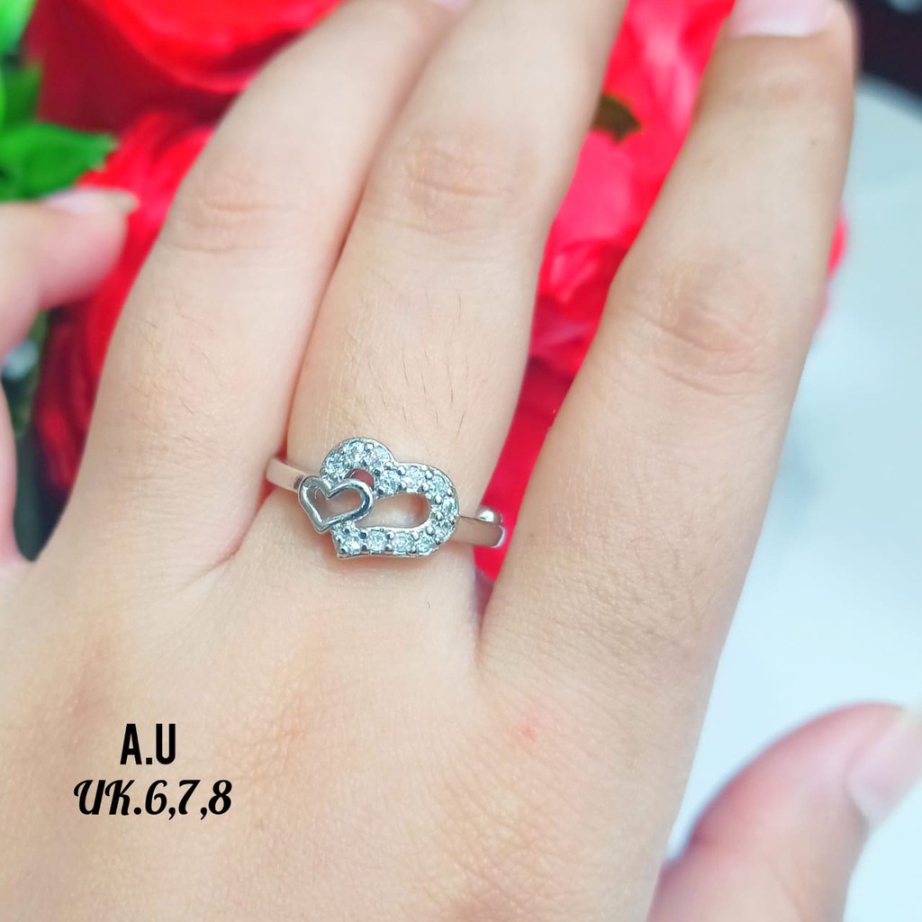 Cincin Dewasa Xp pertama motif love single ring,tidak karat COD