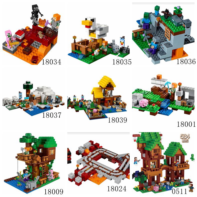 shopee lego minecraft
