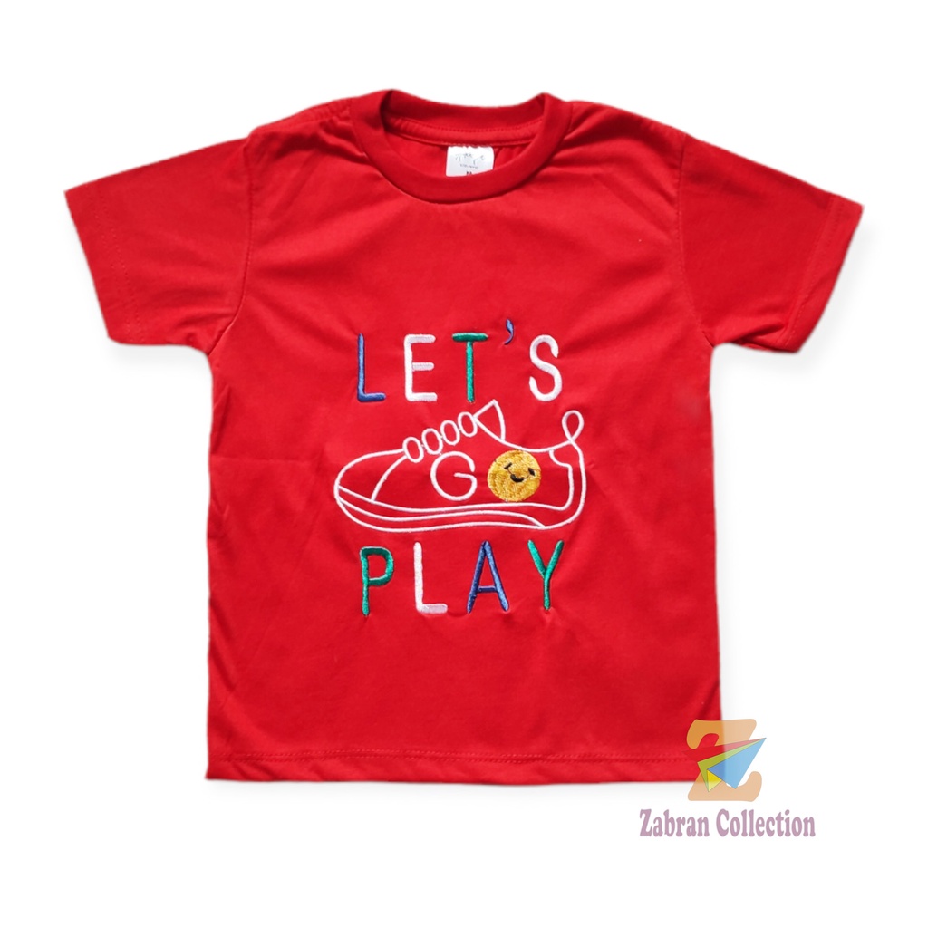 Zabran -  Pilih Warna Kaos Anak Cowok Bordir 1 Sampai 5 Tahun