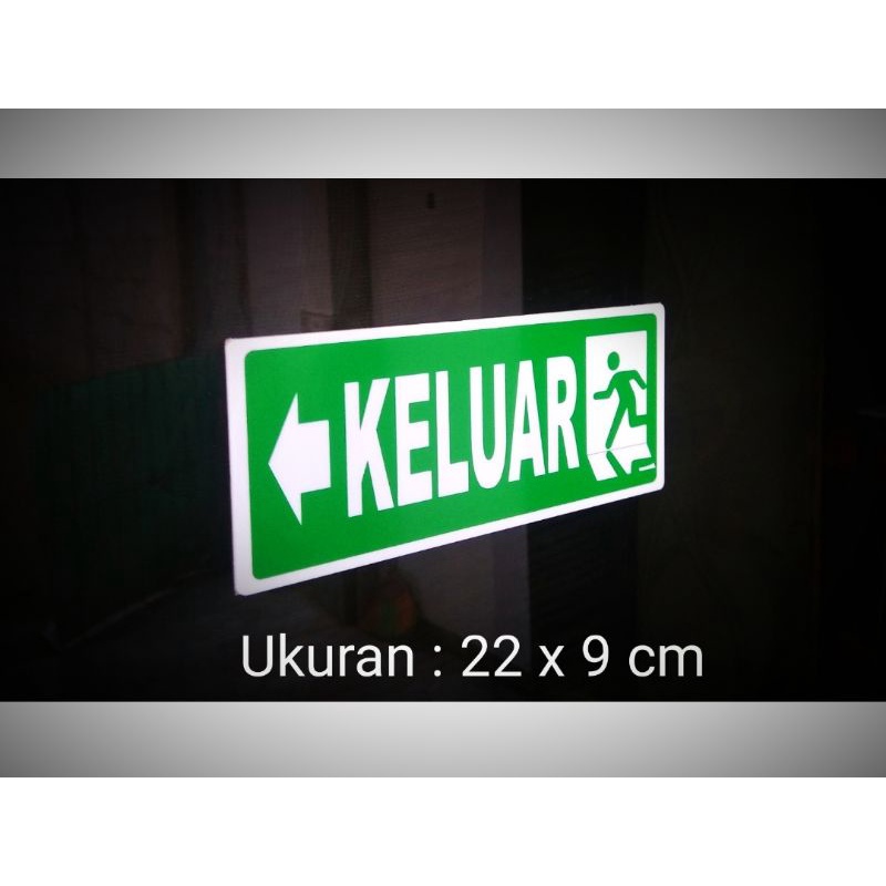 

Acrylic Penunjuk Arah Keluar / Sign Board Acrylic
