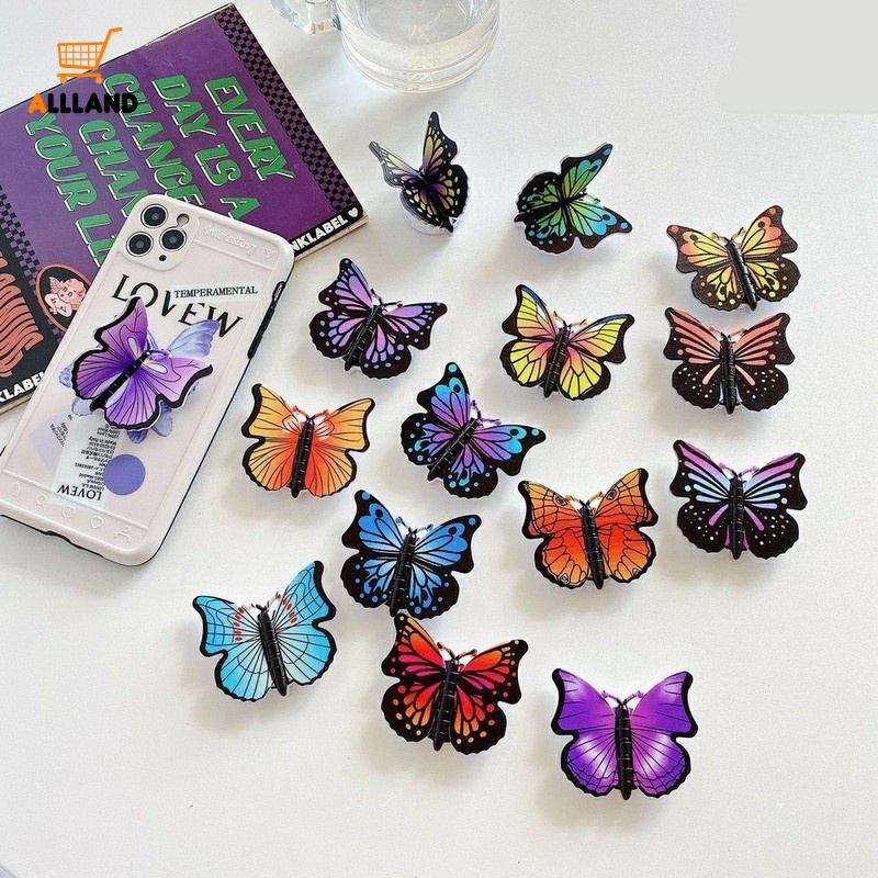 360 ° Stand Holder Butterfly Universal Dapat Diputar Dengan Perekat Untuk Smartphone