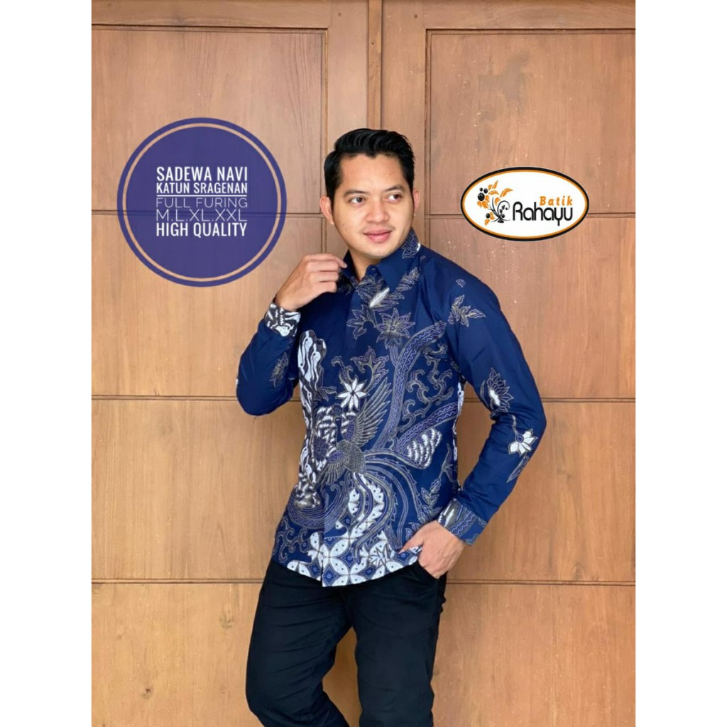 SAEDWA NAVI RAHAYU kemeja batik solo pria lengan Panjang full furing premium Atasan PEKSI SELING PROBOSETO MAHESA CENDRAWASIH NAVY KERTOSONO EDELIN AJISAKA HIJAU KARTIKO WIJOYO WIRAYUDHA DWI REKTA ARIESWARA NAGA SOGAN MANGKUBUMI VIJAY PERWIRA KEMBANG