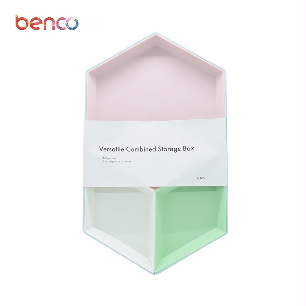 BENCO Storage Box Rak Kosmetik Kombinasi 3 Pcs Set