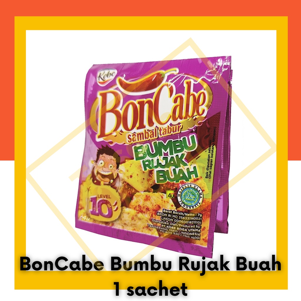 Bon Cabe Rujak Manis Bumbu Tabur Boncabe Level 10 7gr